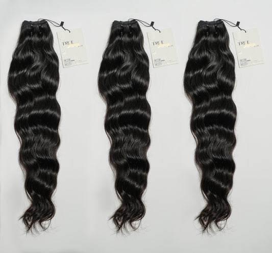 Raw Indian Natural Wavy 3 Bundles Deal