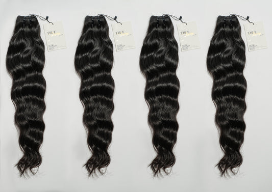 Raw Indian Natural Wavy 4 Bundles Deal