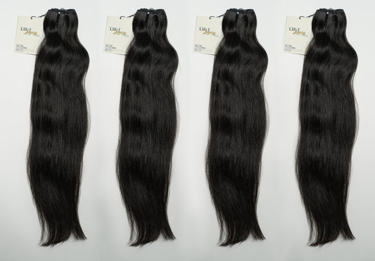 Raw Indian Natural Straight 4 Bundles Deal